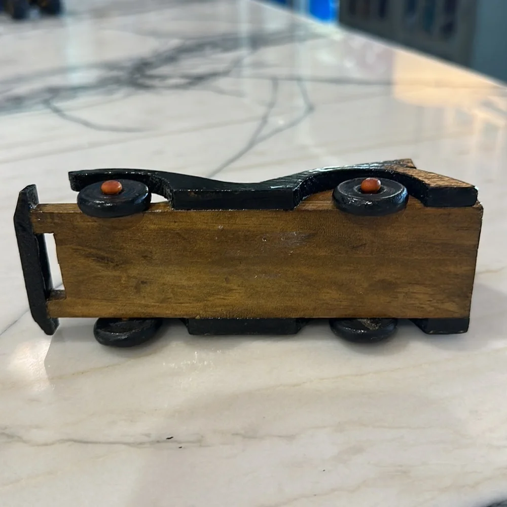 VTG Pre-70’s Wooden Hand Crafted Classic Car 6 3/8 in. Long